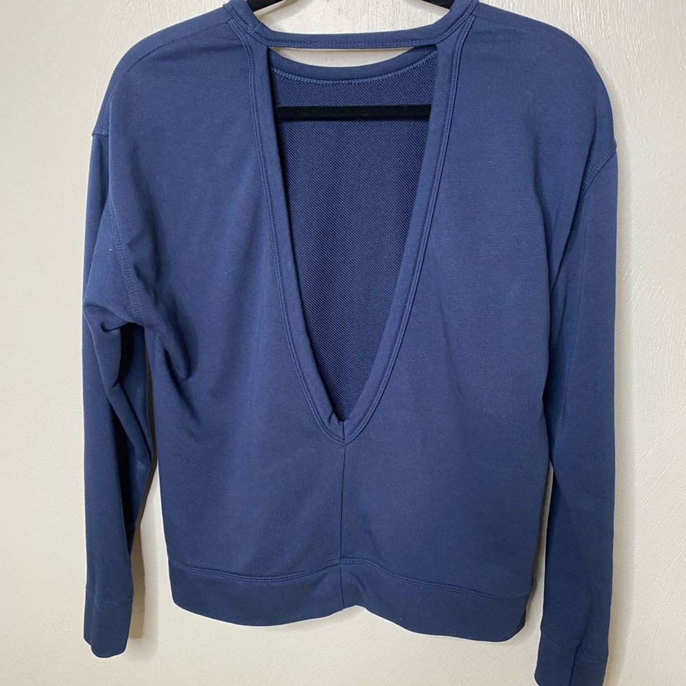 NIKE Blue Open Back Crewneck Sweatshirt size XS - excellent condition
